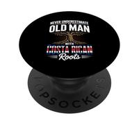 Never Underestimate An Old Man With Costa Rican Roots PopSockets Adhesive PopGrip