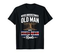 Never Underestimate an Old Man with Costa Rican Roots T-Shirt