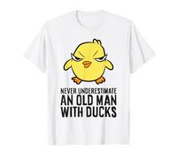 Never Underestimate an Old Man with Ducks T-Shirt