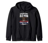 Never Underestimate An Old Man With Dutch Roots Pride Zip Hoodie