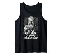 Never Underestimate an Old Man with Irish Whiskey Drinker Tank Top