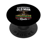 Never Underestimate An Old Man With Lithuanian Roots PopSockets Adhesive PopGrip