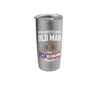 Never Underestimate an Old Man with Puerto Rican Roots Pride Stainless Steel Insulated Tumbler