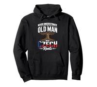 Never Underestimate An Old Man With Strong Czech Roots Pullover Hoodie