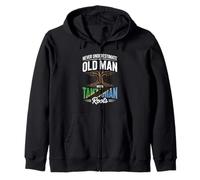 Never Underestimate An Old Man With Tanzanian Roots Zip Hoodie