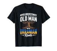 Never Underestimate an Old Man with Ukranian Roots Pride T-Shirt