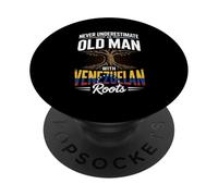Never Underestimate An Old Man With Venezuelan Roots PopSockets Adhesive PopGrip