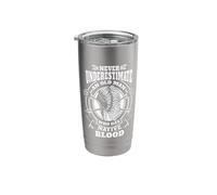 Never Underestimate an Old Native American Men Stainless Steel Insulated Tumbler