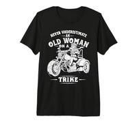 Never Underestimate an Old Woman on a Trike Premium T-Shirt