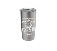 Never Underestimate an Old Woman on a Trike Stainless Steel Insulated Tumbler