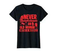 Never Underestimate an Old Woman Phlebotomy Phlebotomist T-Shirt