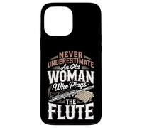 Never Underestimate An Old Woman Who Plays The Flute Case for iPhone 13 Pro Max