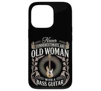 Never Underestimate An Old Woman With A Bass Guitar Case for iPhone 13 Pro