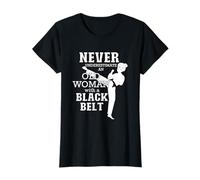 Never Underestimate An Old Woman With A Black Belt Taekwondo T-Shirt