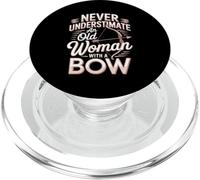 Never Underestimate An Old Woman With A Bow Archer PopSockets PopGrip for MagSafe