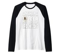 Never Underestimate an Older Guy ON The Track Days Racing Raglan Baseball Tee