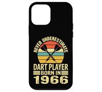 Never Underestimate Dart Player Born In 1966 Dart Darts Case for iPhone 12 mini