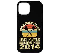 Never Underestimate Dart Player Born In 2014 Dart Darts Case for iPhone 12 mini
