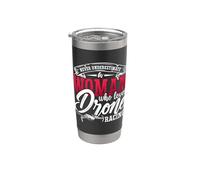 Never Underestimate Drone Pilot FPV Quadcopter Drone Racing Stainless Steel Insulated Tumbler