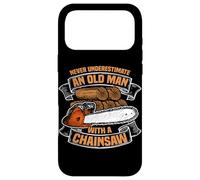 Never underestimate Forstwirt Lumberjack Chainsaw Wood Case for iPhone 17 Pro Max