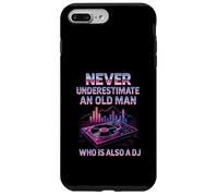 Never Underestimate Funny DJ Disc Jockey Music Player Dad Case for iPhone 7 Plus/8 Plus