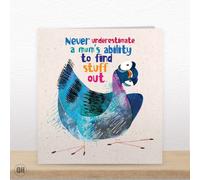 Never Underestimate Mum's Ability... - Illustrated Art Card By Paul Delaney
