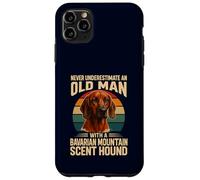 Never Underestimate Old Man Bavarian Mountain Hound Retro Case for iPhone 11 Pro Max