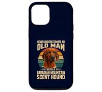Never Underestimate Old Man Bavarian Mountain Hound Retro Case for iPhone 12/12 Pro