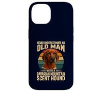 Never Underestimate Old Man Bavarian Mountain Hound Retro Case for iPhone 14