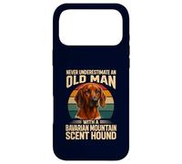 Never Underestimate Old Man Bavarian Mountain Hound Retro Case for iPhone 17 Pro Max