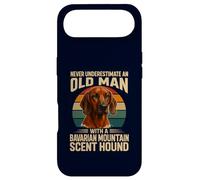 Never Underestimate Old Man Bavarian Mountain Hound Retro Case for iPhone Air