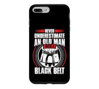 Never Underestimate Old Man Black Belt Martial Arts Case for iPhone 7 Plus/8 Plus