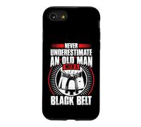 Never Underestimate Old Man Black Belt Martial Arts Case for iPhone SE (2020) / 7/8