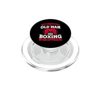 Never Underestimate Old Man Boxing Gloves Power PopSockets PopGrip for MagSafe