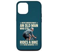 Never Underestimate Old Man in His 70s Rides Bike Cycling Case for iPhone 12/12 Pro