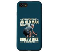 Never Underestimate Old Man in His 70s Rides Bike Cycling Case for iPhone SE (2020) / 7/8