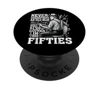 Never Underestimate Old Man Plays Guitar Fifties Guitarist PopSockets Adhesive PopGrip