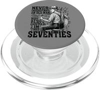 Never Underestimate Old Man Plays Guitar Seventies Guitarist PopSockets PopGrip for MagSafe