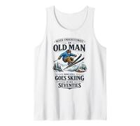 Never Underestimate Old Man Who Goes Skiing in His 70s Tank Top