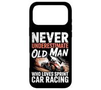 Never Underestimate Old Man Who Loves Sprint Car Racing Case for iPhone 17 Pro Max