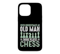 Never Underestimate Old Man Who Plays Chess Case for iPhone 13 Pro Max