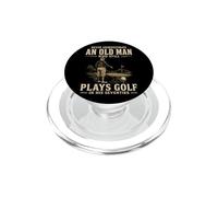 Never Underestimate Old Man Who Still Play Golf In Seventies PopSockets PopGrip for MagSafe