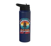 Never Underestimate Old Man Who was Born in September 1954 Stainless Steel Insulated Water Bottle