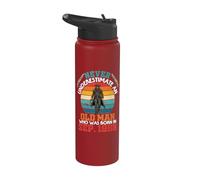 Never Underestimate Old Man Who was Born in September 1956 Stainless Steel Insulated Water Bottle
