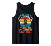 Never Underestimate Old Man Who was Born in September 1961 Tank Top