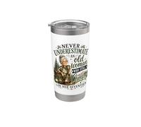 Never Underestimate Old Woman Still Camps in Her Seventies Stainless Steel Insulated Tumbler