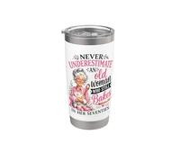 Never Underestimate Old Woman Who Bakes in Her Seventies Stainless Steel Insulated Tumbler