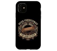 Never Underestimate The Harp Player Blues Music Case for iPhone 11