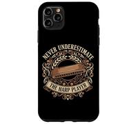 Never Underestimate The Harp Player Blues Music Case for iPhone 11 Pro Max
