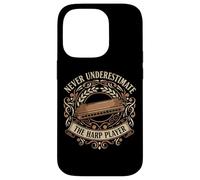 Never Underestimate The Harp Player Blues Music Case for iPhone 14 Pro